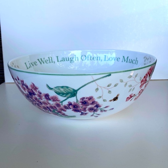 Lenox Other - Lenox Butterfly Meadow Sentiment Serving Bowl